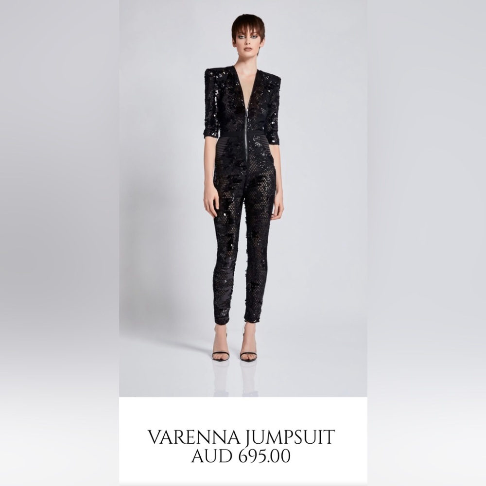 2X “HOST PICK” Zhivago Sequined Mesh Jumpsuit - Picture 2 of 16